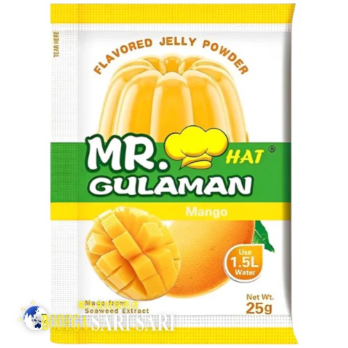 Mr. Gulaman Jelly Powder Mango 25g - ミスターグラマン  ゼリー パウダー マンゴ味