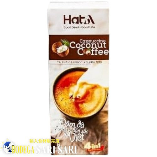 Hat A - Cappuccino Coconut Coffee 18g×6本 / ハットアー カプチーノ ココナッツ コーヒー インスタント