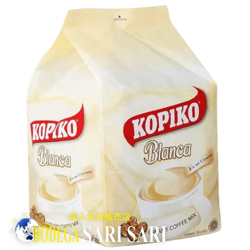 KOPIKO COFFE BLANCA 30g x 10 pack - コピコ ブランカ 3 in 1 クリーミー コーヒー ミックス