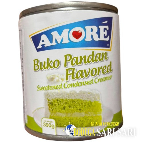 AMORE BUKO PANDAN CONDENSED CREAMER 390g - ブコパンダン味コンデンスミルク