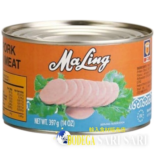 MALING LUNCHEON MEAT 397g - マリン ランチョンミート Round