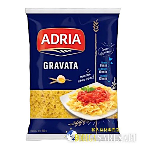 ADRIA MACARRAO GRAVATA 500g - アドリア リボン型マカロニ ファルファッレ