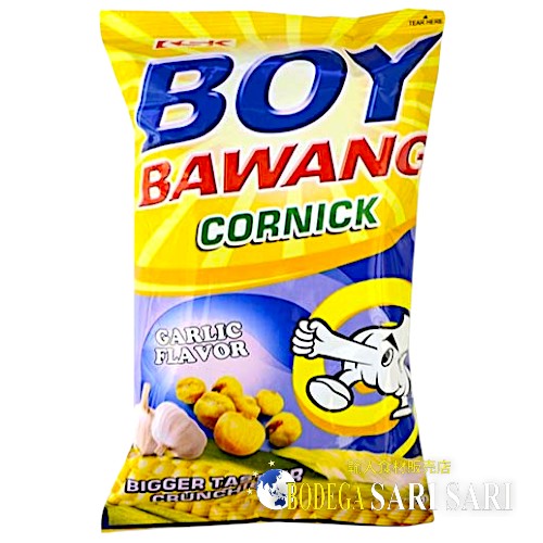 BOY BAWANG CORNIK GARLIC 90g - ボーイバワン フライドコーンスナック ガーリック