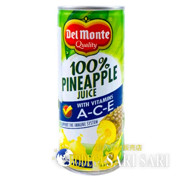 DEL MONTE PINEAPPLE JUICE 220ml - デルモンテ パイナップル ジュース