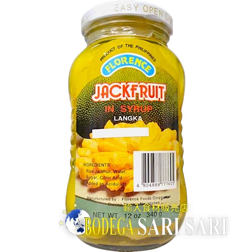 FLORENCE JACKFRUIT IN SYRUP 340g - フローレンス ジャックフルーツ Langka