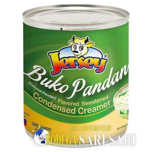 JERSEY BUKO PANDAN CONDENSED CREAMER 390g - コンデンスクリーム ブコパンダン