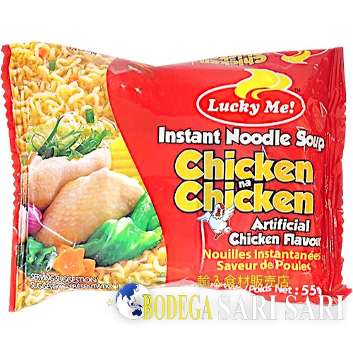 LUCKY ME INSTANT NOODLES CHICKEN FLAVOR 55g - ラッキーミー インスタントヌードル チキン フレーバー