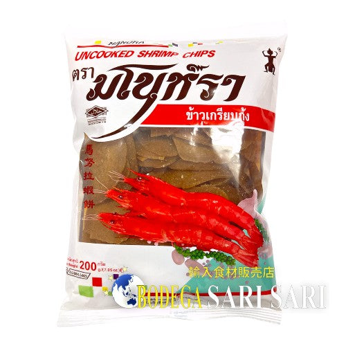MANORA UNCOOKED SHRIMP CHIPS 200g - タイ風エビセン 未調理