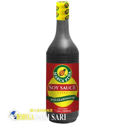 SALSA DE SOJA MARCA PINA 1L - Salsa de soja Marcapina grande
