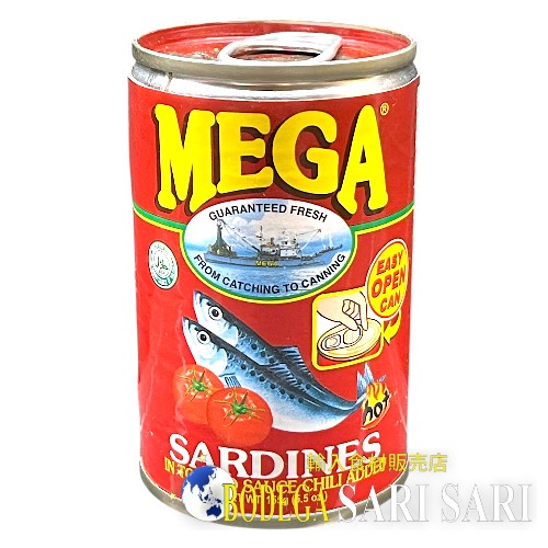 MEGA SARDINES RED 155g - メガ サーディン イワシのトマトソース辛口