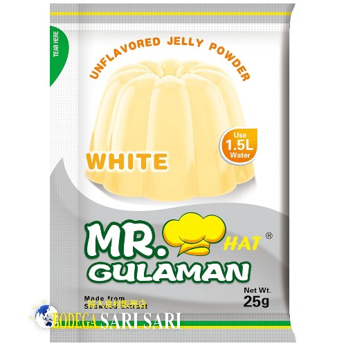 Mr. Gulaman Unflavored WHITE 25g - ミスターグラマン ホワイト ゼリー 無味