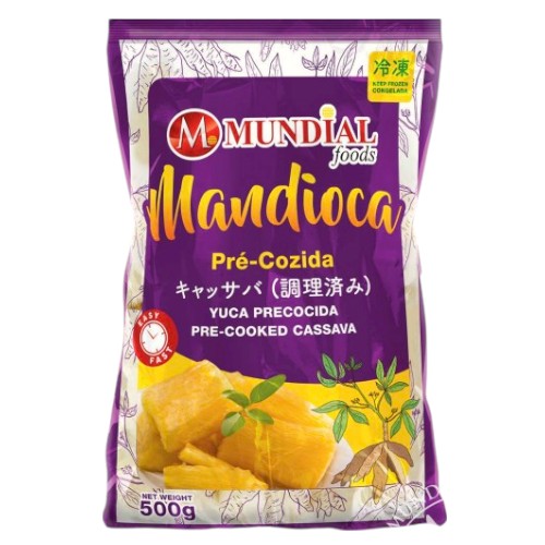 Mundial Foods Mandioca pre-cozida 500g - 冷凍キャッサバ芋 - PRECOOKED CASSAVA - Yuca Precocida