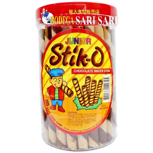 STIK-O Junior Chocolate 380g - チョコレート ウェハース スティック