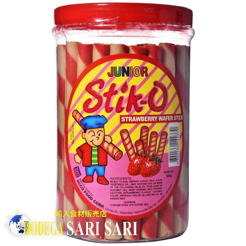 STIK-O Junior Strawberry 380g - ストロベリー ウェハース スティック