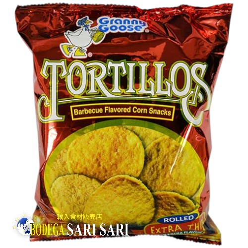 TORTILLOS BARBECUE 100g - トルティロス バーベキュー味スナック (GRANNY GOOSE B.B.Q)