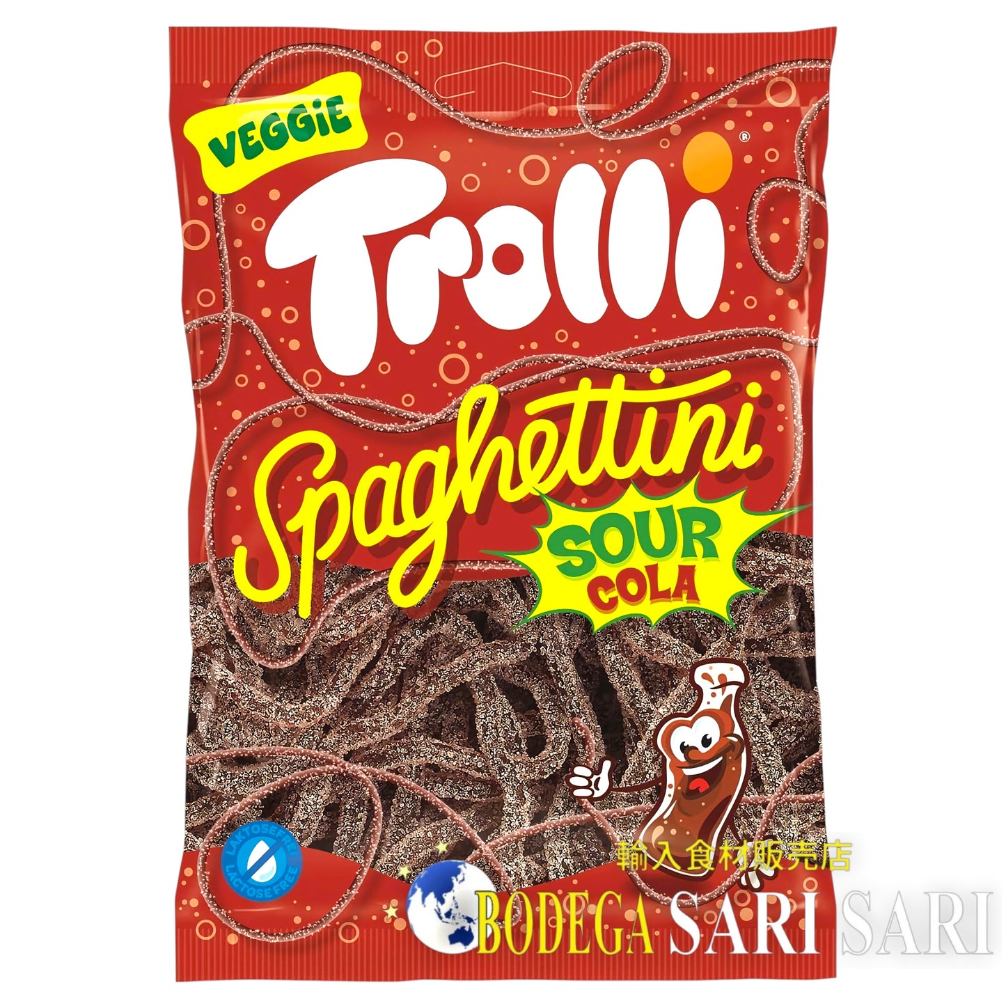 TROLLI SPAGHETTINI SOUR COLA 100g - トローリ スパゲティ サワーコーラ