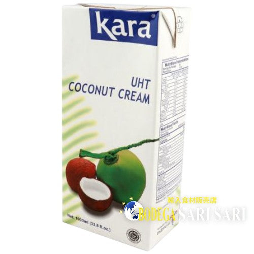 KARA COCONUT CREAM UHT 1000ml - カラ ココナツクリーム - crema de coco