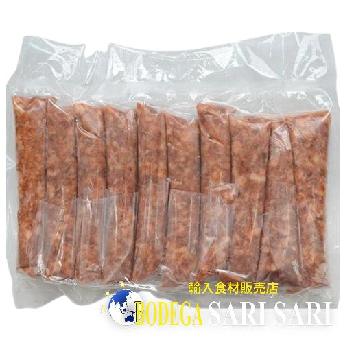 PAMPANGA'S STYLE SKINLESS LONGANIZA HOT 500g - スキンレス ロンガニーサ スパイシー longanisa