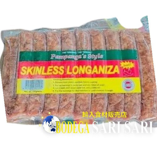 PAMPANGA'S STYLE SKINLESS LONGANIZA HOT 500g - スキンレス ロンガニーサ スパイシー longanisa