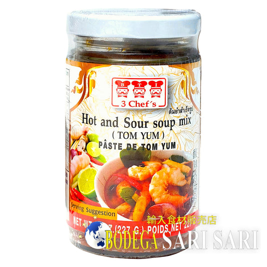 3 Chefs Tom Yum Hot and Sour Soup Mix 227g - スリーシェフ　トムヤム　ペースト