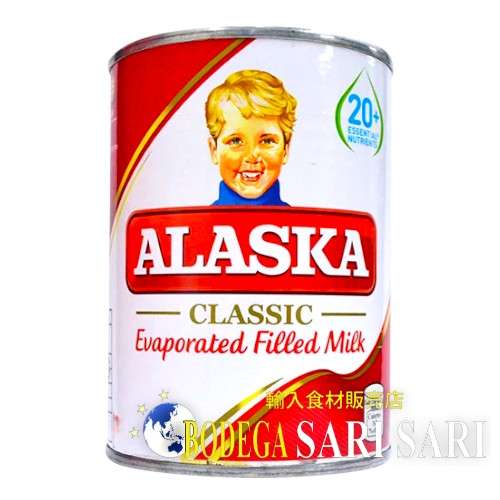ALASKA EVAPORATED FILLED MILK 360ml - アラスカ　エバポレイテッド　フィルドミルク