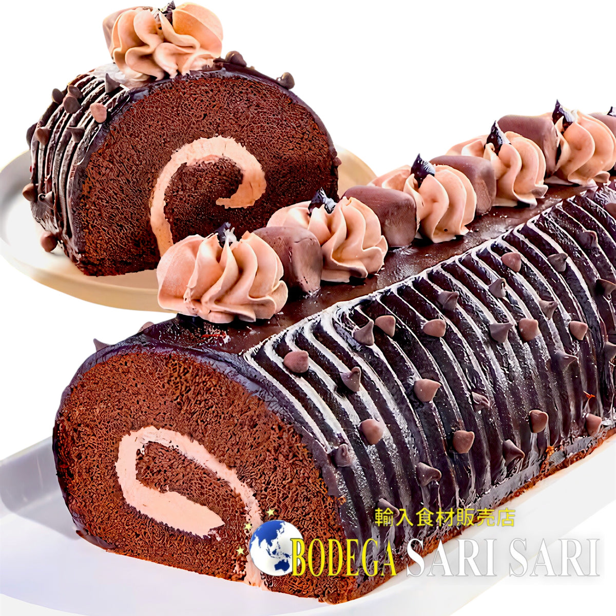 pastel enrollado con sobrecarga de chocolate Ricitos de Oro