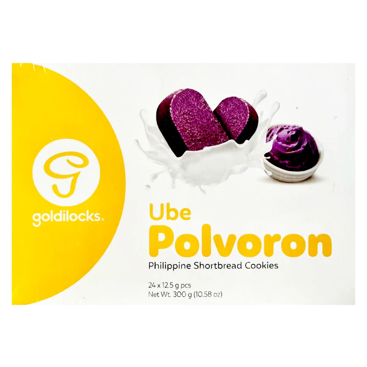 Polvorón Ube Ricitos de Oro (caja) 300g 24 UDS