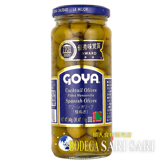 GOYA ACEITUNA VERDE SIN HUESO 348g - ゴヤ　グリーンオリーブ（種無）