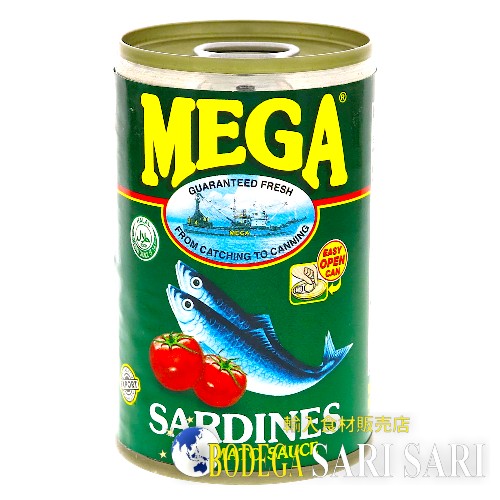 MEGA SARDINES GREEN 155g - メガ　サーディン　イワシのトマトソース