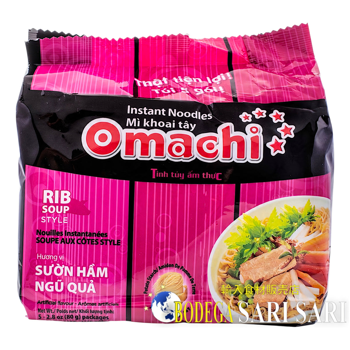 Mi Omachi Suon Man Ngu Qua 400g - オマチ　ベトナム　インスタントラーメン　豚肉風味