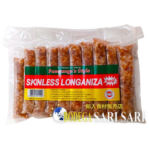LONGANIZA REGULAR SIN PIEL ESTILO PAMPANGA 500g - Longanisa sin piel Longanisa regular