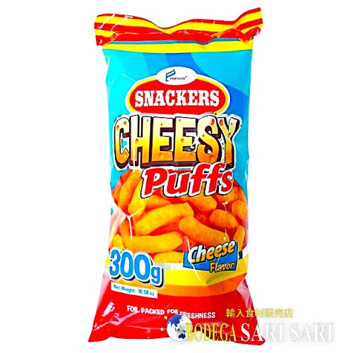 PRIFOOD SNACKERS CHEESY PUFFS 300g  - スナッカーズ たっぷりチーズ  スナック