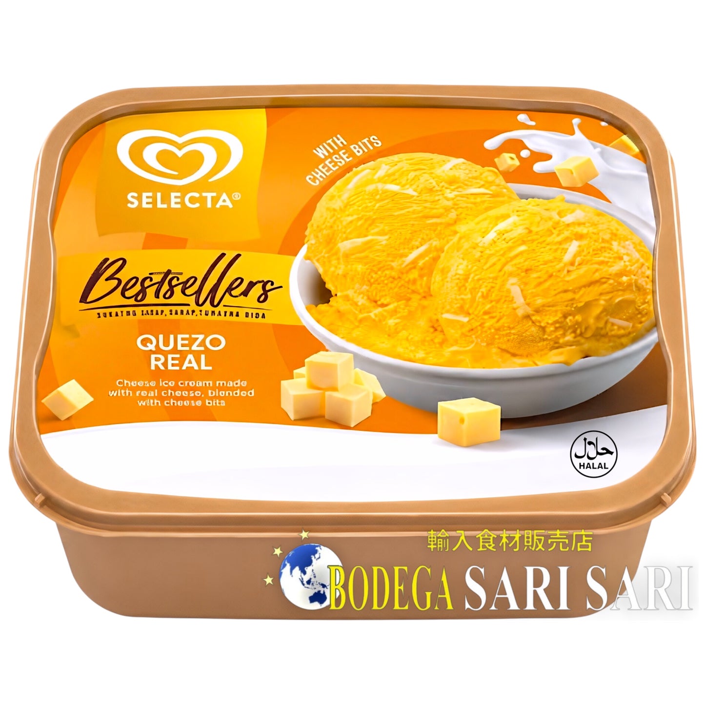 SELECTA QUEZO REAL ICE CREAM 1.3L - セレクター　アイスクリーム　ケソリアル