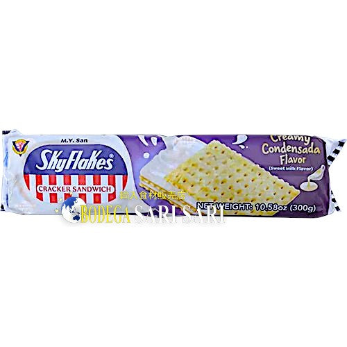 SkyFlakes CRACKERS SANDWICH CONDERNSA 300g - スカイフレークス サンドクラッカー コンデンスミルク (M.Y. San Sky Flakes condens)