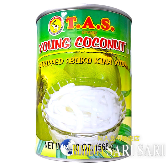 TASCO STRIPPED YOUNG COCONUT MEAT 565g - ストリップド　ヤング　ココナッツミート