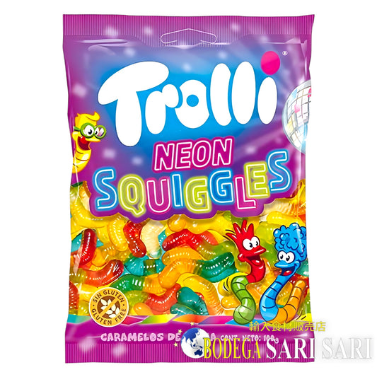 TROLLI NEON SQUIGGLES 100g - トローリ ネオンスクイーグルス