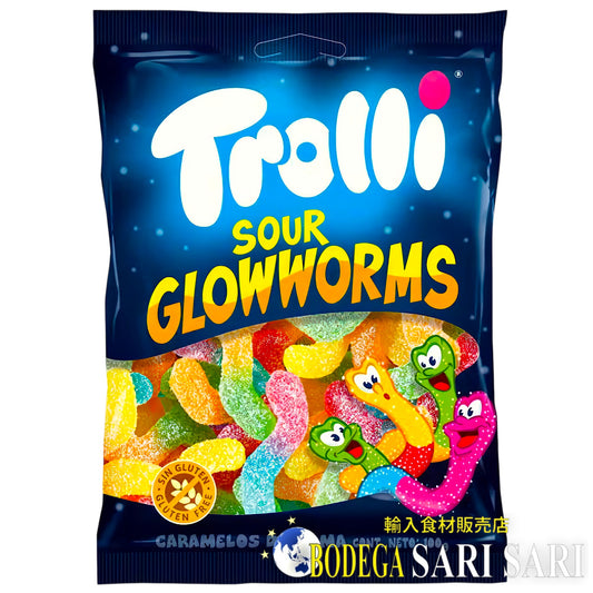 TROLLI SOUR GLOWWORMS 100g - トローリ　サワーグローワームス