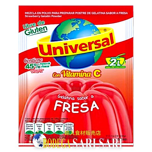 GELATINA FRESA UNIVERSAL 150g 2L - Gelatina Universal Fresa - morango