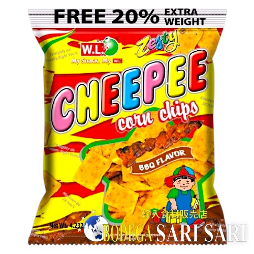 CHEEPEE CORN CHIPS BBQ 120g - チーピー　コーンチップス　バーベキュー味