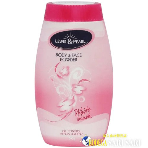 Lewis & Pearl Body & Face Powder White Blush 50g